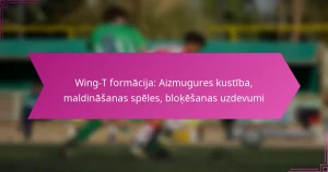 Wing-T formācija: Aizmugures kustība, maldināšanas spēles, bloķēšanas uzdevumi